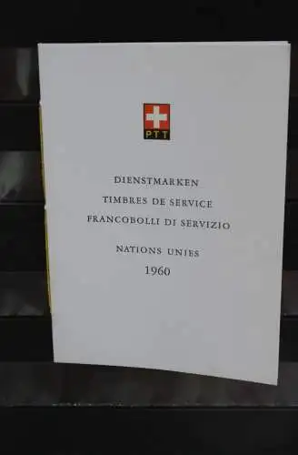 Schweiz 1960, Sammelheft Nr. 31, Dienstmarke Vereinte Nationen