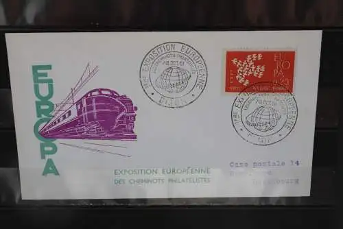 Frankreich,  Europa - Philatelie Ausstellung Eisenbahn Dijon 1961