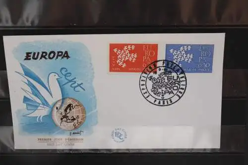 Frankreich,  Europa - CEPT 1961,  FDC, MiNr. 1363-64