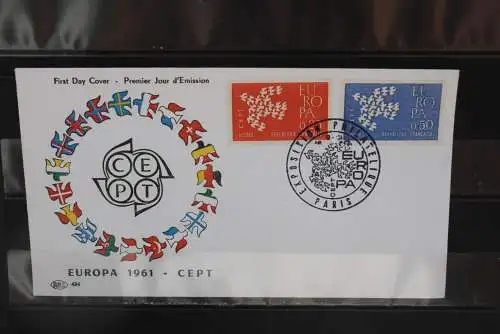 Frankreich,  Europa - CEPT 1961,  FDC, MiNr. 1363-64