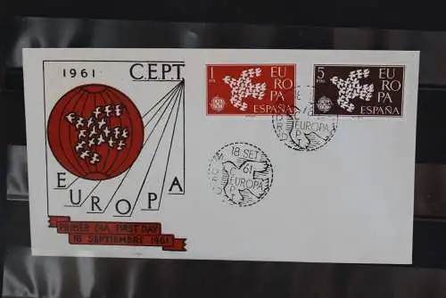 Spanien,  Europa - CEPT 1961,  FDC, MiNr. 1266-67