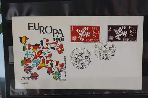 Spanien,  Europa - CEPT 1961,  FDC, MiNr. 1266-67