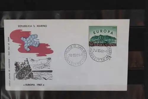 San Marino,  Europa - CEPT 1961,  FDC, MiNr. 700