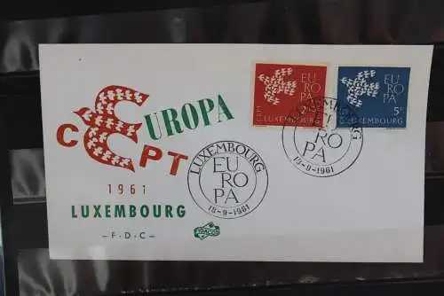 Luxemburg,  Europa - CEPT 1961,  FDC, MiNr. 647-48