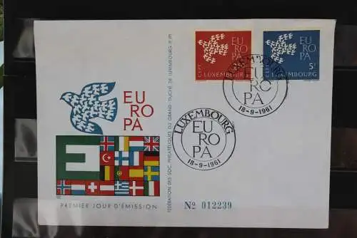 Luxemburg,  Europa - CEPT 1961,  FDC, MiNr. 647-48