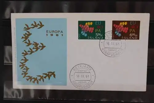 Island, Europa - CEPT 1961,  FDC, MiNr. 354-55