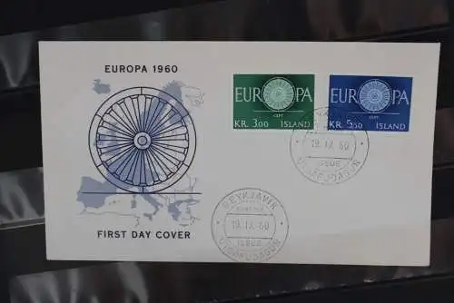 Island, Europa - CEPT 1960, FDC MiNr. 343-44