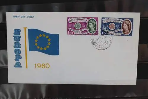 Großbritannien, Europa - CEPT 1960, FDC MiNr. 341-42