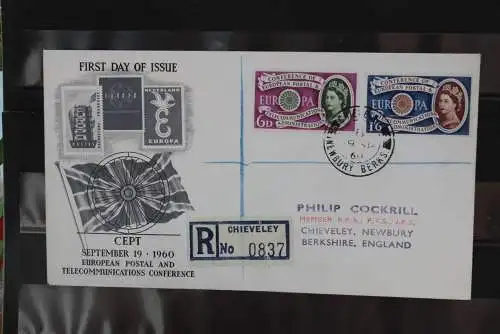 Großbritannien, Europa - CEPT 1960, FDC MiNr. 341-42