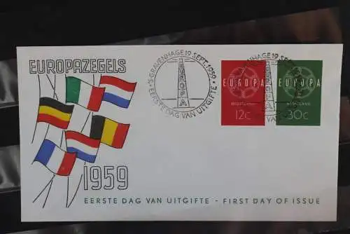 Niederlande 1959: Europa - CEPT 1959, FDC, MiNr. 735-36