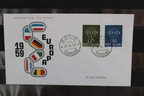 Italien 1959: Europa - CEPT 1959, FDC, MiNr. 1055-56