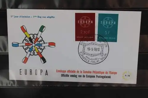 Belgien 1959: Europa - CEPT 1959, FDC, MiNr. 1164-65