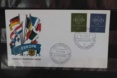 Deutschland Europa - CEPT 1959, FDC, MiNr. 320-21