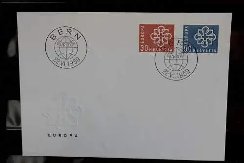 Schweiz Europa - CEPT 1959, FDC, MiNr. 679-89