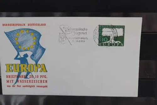 Deutschland,  Europa - CEPT 1958, (1957), FDC, MiNr. 294, mit Wz