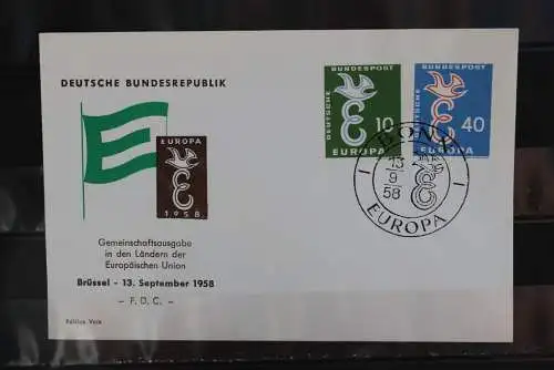 Deutschland,  Europa - CEPT 1958, FDC, MiNr. 295-96