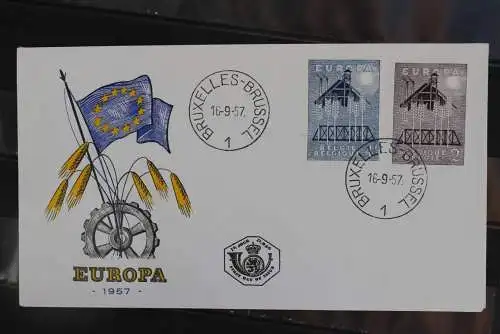 Belgien,  Europa - CEPT 1957, FDC, MiNr. 1070-71