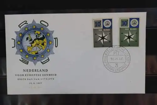 Niederlande Europa - CEPT 1957, FDC, MiNr. 704-05