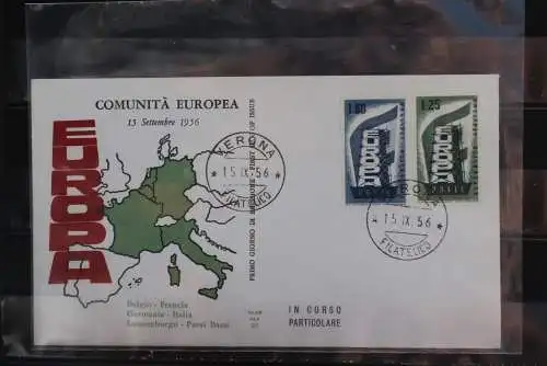 Italien Europa - CEPT 1956, FDC, MiNr. 973-74