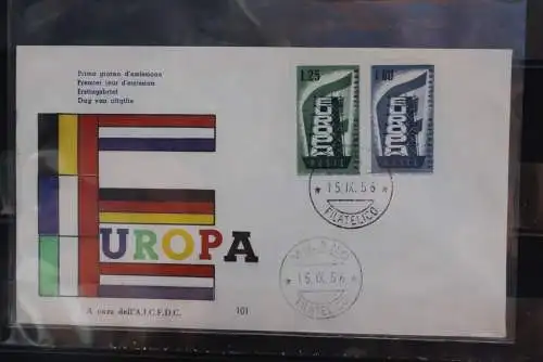 Italien Europa - CEPT 1956, FDC, MiNr. 973-74