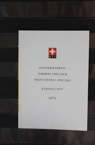 Schweiz Europa - CEPT 1971, Sammelbüchlein, Sammelfolder, Ersttagsheft Nr. 104, ESST