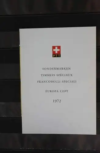 Schweiz Europa - CEPT 1972, Sammelfolder, Ersttagsheft Nr. 111, ESST