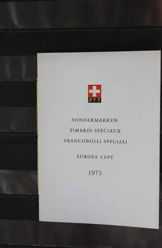 Schweiz Europa - CEPT 1973, Sammelfolder, Ersttagsheft Nr. 118, MNH