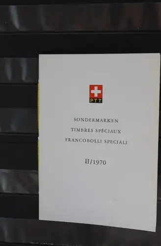 Schweiz Sondermarken II/1970, Sammelfolder, Ersttagsheft Nr. 99, ESST