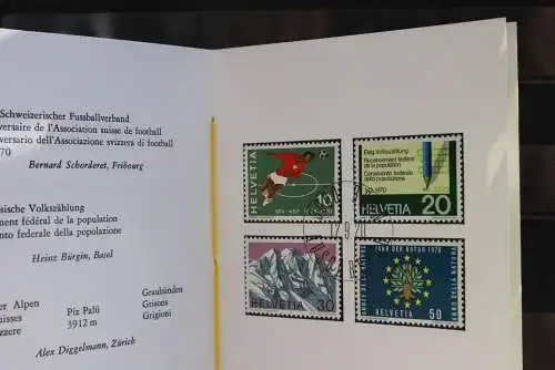 Schweiz Sondermarken II/1970, Sammelfolder, Ersttagsheft Nr. 99, ESST