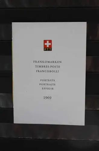 Schweiz Portraits 1969, Sammelfolder, Ersttagsheft Nr. 94, ESST