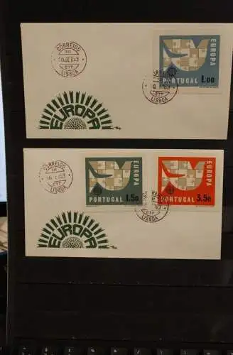 Portugal 1963, EUROPA - CEPT, FDC mit ungezähnten Marken aus Ministerblatt, MiNr. 948-50