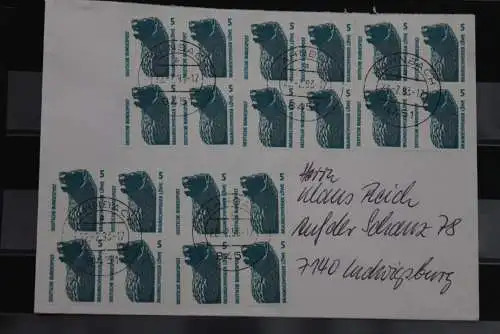 Deutschland 1993, Sehenswürdigkeiten, 5 Pf. MiNr. 1448; Mehrfachfrankatur