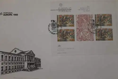 Portugal : Europa - CEPT 1982, FDC mit Block 35