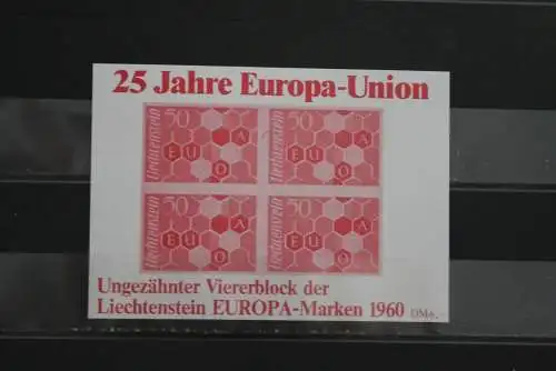 EUROPA - CEPT Vignette 1960, Rotdruck, dickes Papier