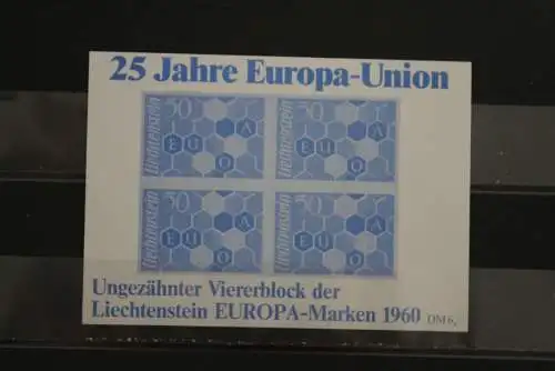 EUROPA - CEPT Vignette 1960, Blaudruck, dickes Papier