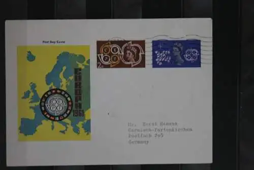 Isle of Jethou; EUROPA 1961, 3 Werte, gezähnt, FDC; lesen