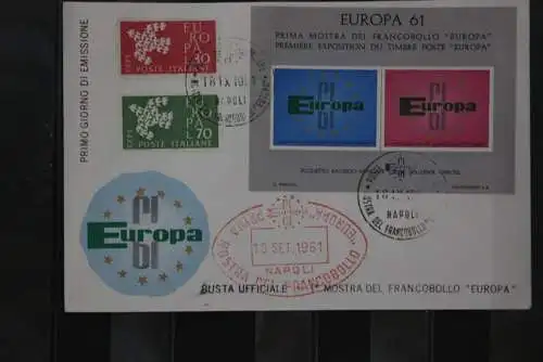 Italien, Europa - CEPT 1961 FDC MiNr. 1113-14 mit Vignette "EUROPA 61"