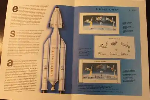 Schweden Europa - CEPT 1991, Samlarfolder Nr. 2; ungezähnt und Schwarzdruck, limitierte, nummerierte Auflage