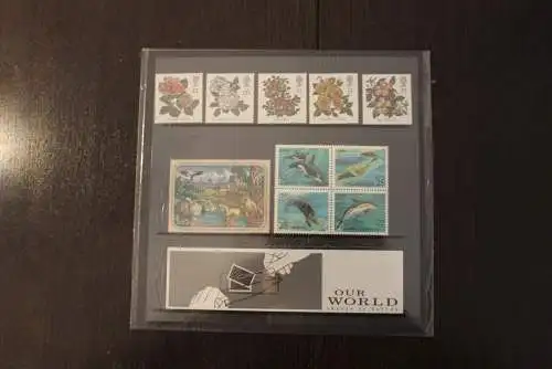 Our World 1991, Intern. Bilder aus der Natur; Thematischer Folder Unsere Welt;Gemeinschaftsausgabe von 6 Postdirektionen