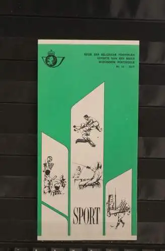 Belgien, Ersttagsblatt Schwarzdruck: Sport, 1977  fläm. Ausgabe