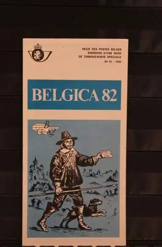 Belgien, Ersttagsblatt Schwarzdruck: 1982, Belgica 82,  franz. Ausgabe