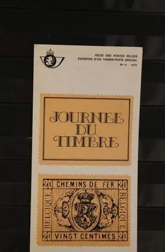 Belgien, Ersttagsblatt Schwarzdruck: Tag der Briefmarke 1979, franz.  Ausgabe