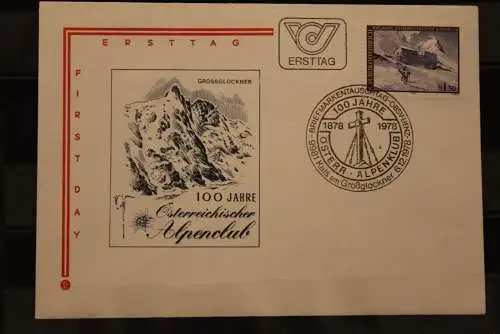 Österreich, FDC 100 Jahre Österreichischer Alpenclub, 1978