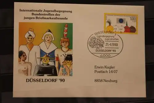 Deutschland, 1990, FDC Briefmarkenausstellung Düsseldorf '90,  MiNr. 1472