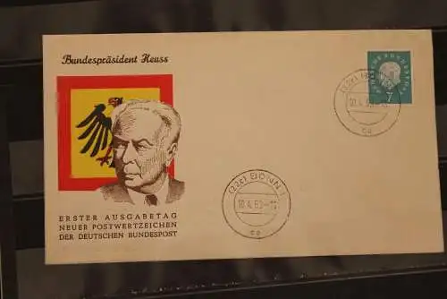 Deutschland, Heuss-Medaillon, FDC 7 Pf., MiNr. 302