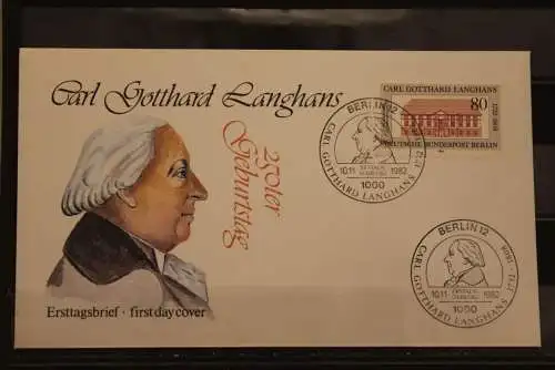 Berlin, Carl G. Langhans 1982, FDC MiNr. 684