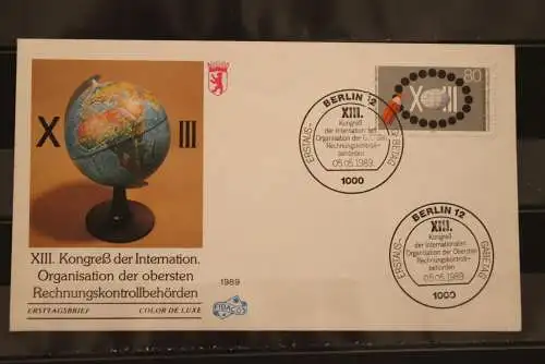 Berlin, Kongreß der Rechnungskontrollbehörden 1989, FDC MiNr. 843