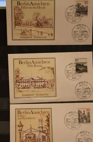 Berlin, Berliner Ansichten 1982, 3 FDC, MiNr. 685-87