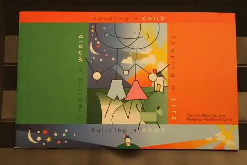 USA, Ganzsachenheft:Creating a World / Adopting a Child/ Building a Home / shaping a Life; MNH