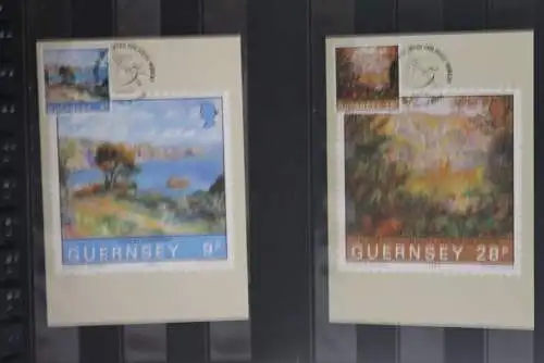 Guernsey, 5 Maximumkarten Gemälde, 1983, komplett